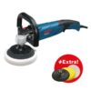 Bosch GPO 12CE Polisher (Free Polishing Sponge, Lambskin Disc, Rubber Backing Pad)