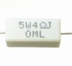 RESISTER WIREWOUND 4 OHM 5 WATT